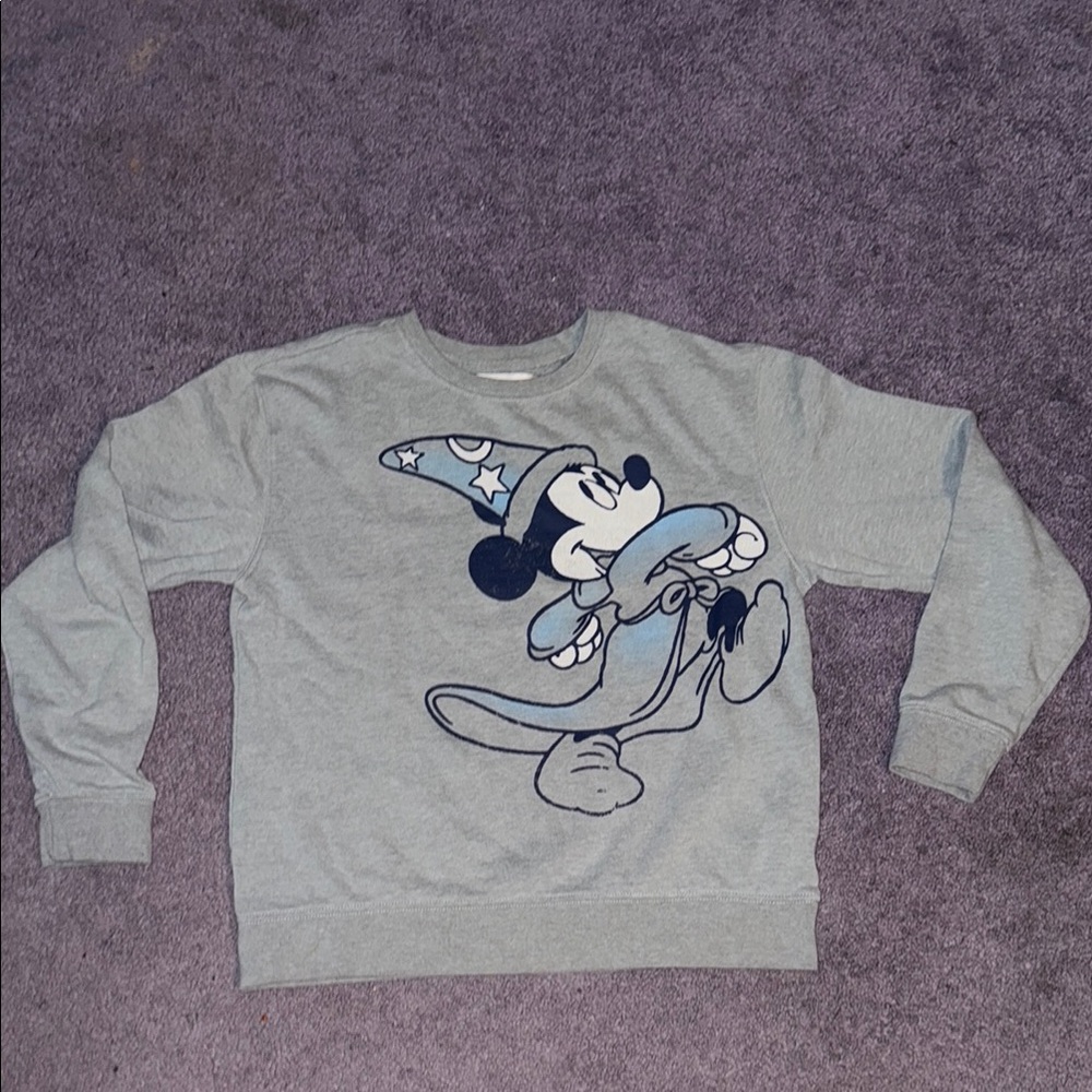 Disney Gray Mickey Mouse Sweater
